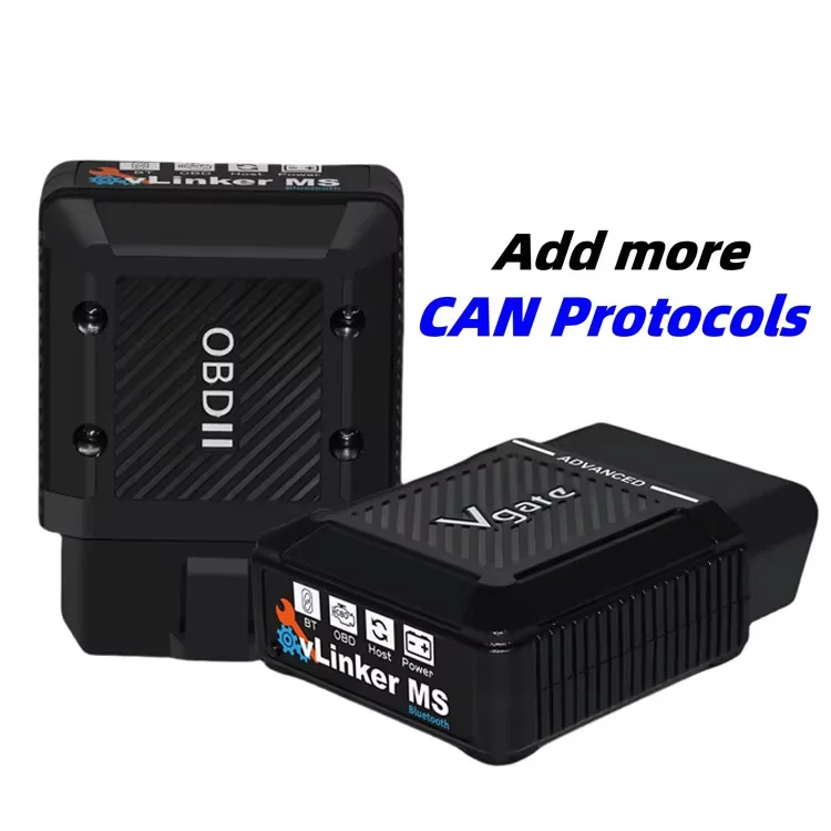 Vgate VLinker MS Bluetooth V2.3 Advanced OBD Scanner OBD2 Car Diagnostic Tool OBD Code Reader pk ELM327 V1.5 for IOS/Android/PC view 5