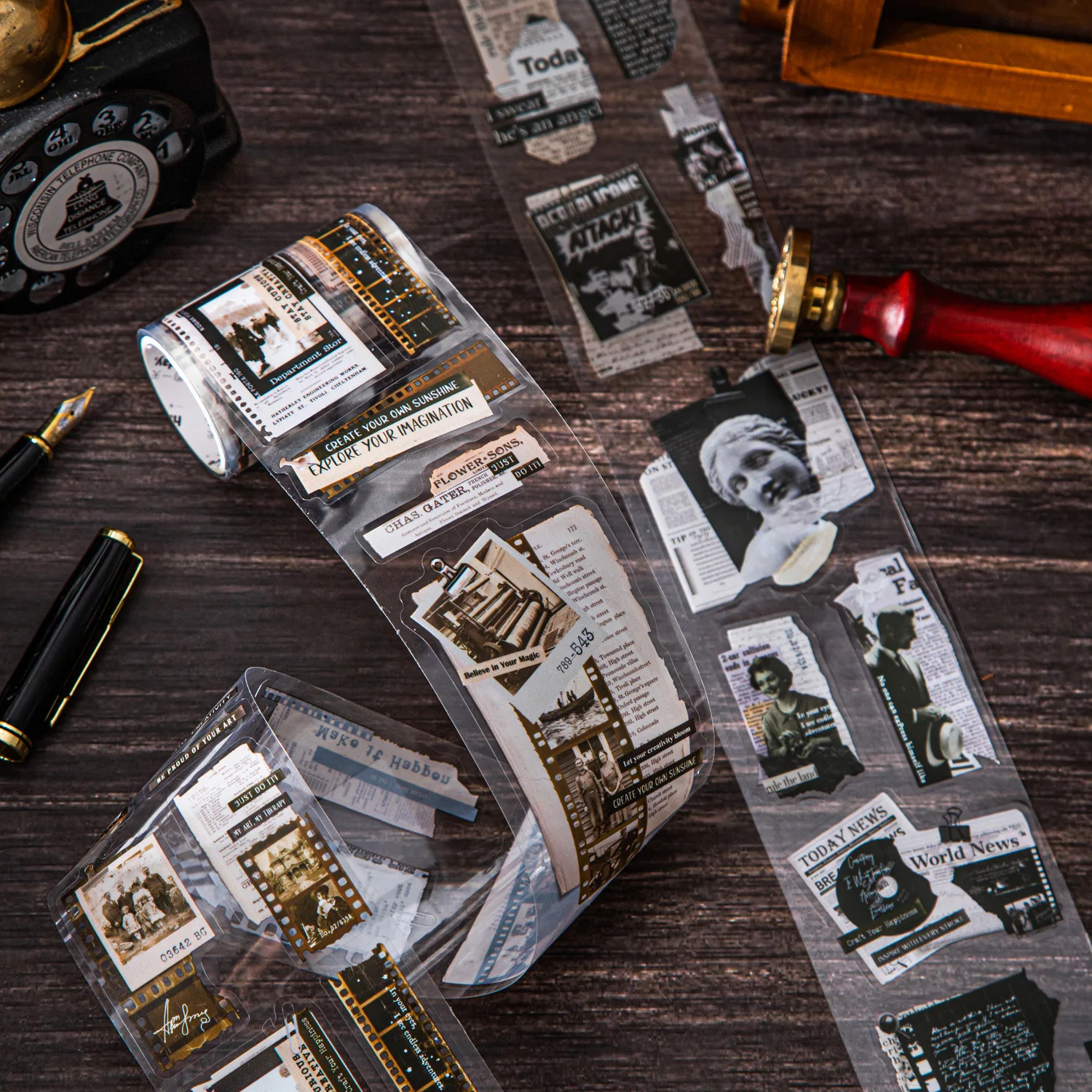 

1pcs/lot Decorative Adhesive tapes The scenery of a tree Scrapbooking DIY Paper Scrapbooking Stickers