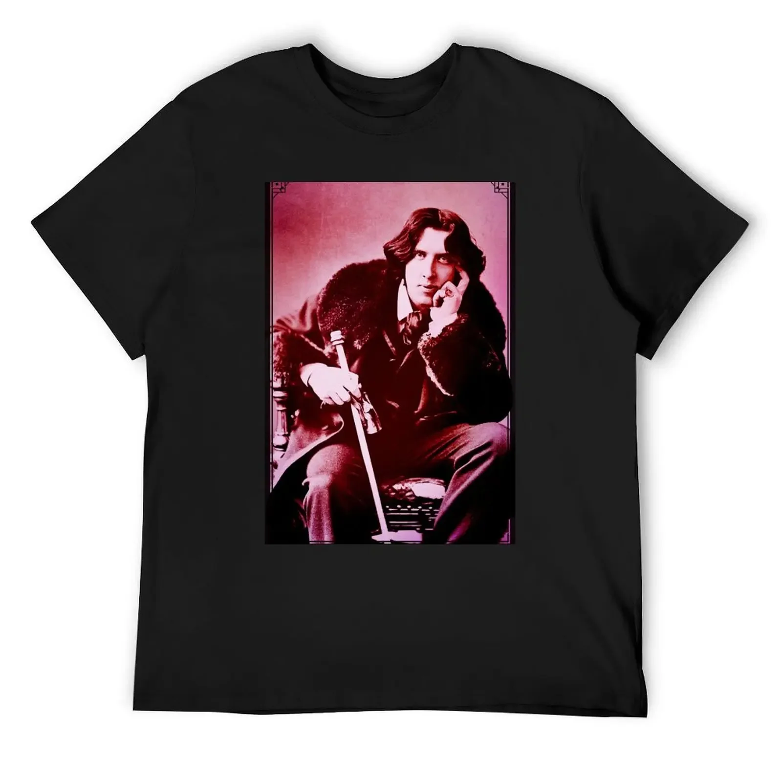 

Oscar Wilde - potrait T-Shirt oversized t shirt cute tops customs mens white t shirts