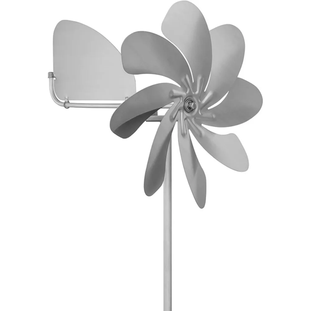 

Rotating Metal Windmill New Stainless Steel Removable Decorative Stake Waterproof Corrosion Resistance Wind Spinner Lawn