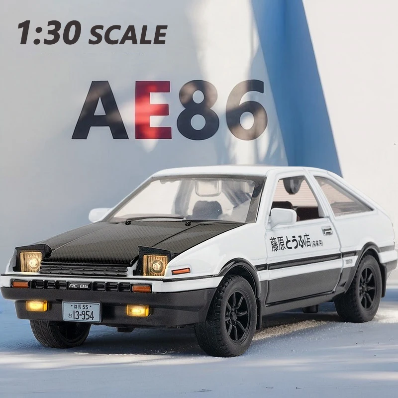 

1:30 моделирование AE86 игрушечный автомобиль из металлического сплава, литье под давлением и игрушечный транспорт, декоративная модель, миниатюрные весы, коллекционные игрушки для детей и мальчиков