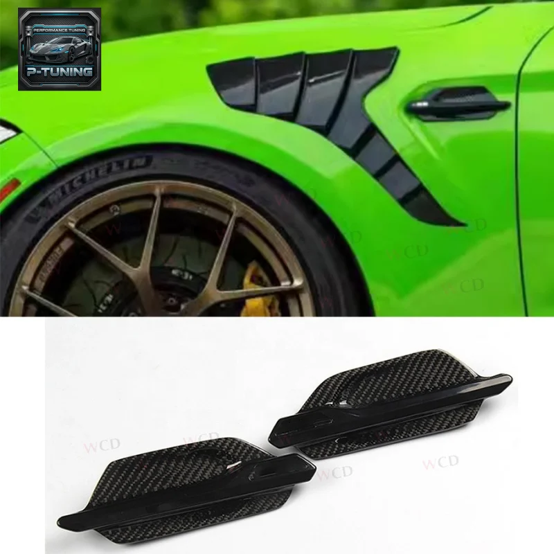 

Real Carbon Fiber Front Vents for BMW M2 F87 2016+ New Bumper Trim Body Kit Side Air Fender Vent Cover