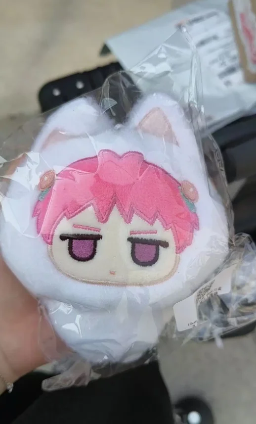 Saiki kusuo bonito cosplay bonecas de pelúcia recheado algodão boneca pingente chaveiro brinquedo anime mascote aniversário presente do dia das bruxas 10cm