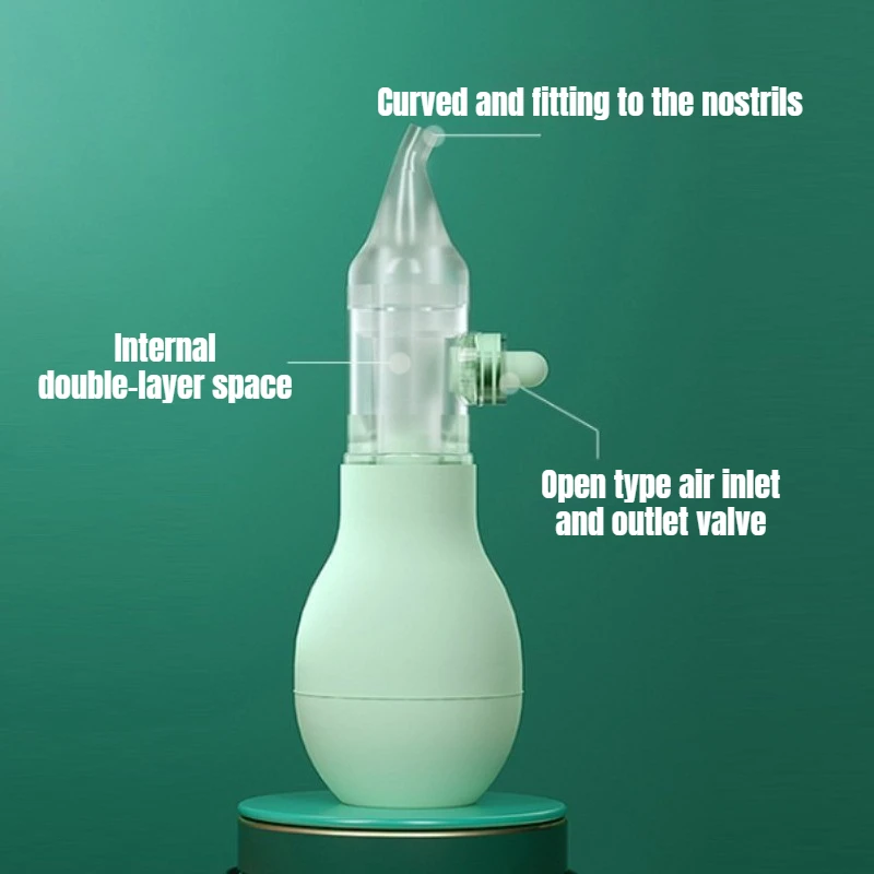Silicone Nasal Aspirator for Baby Suction Pump Nose Cleaner Children Kids Soothing Nose Cleaning Device Nasal Cleaning Tools