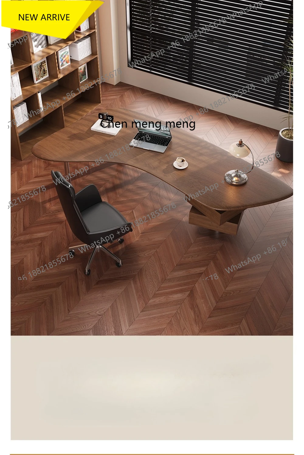 

M138 Итальянский стиль из цельного дерева, компьютерный стол для спальни, рабочий стол, простой офисный стол Boss, светильник, роскошный, элитный, ощущение