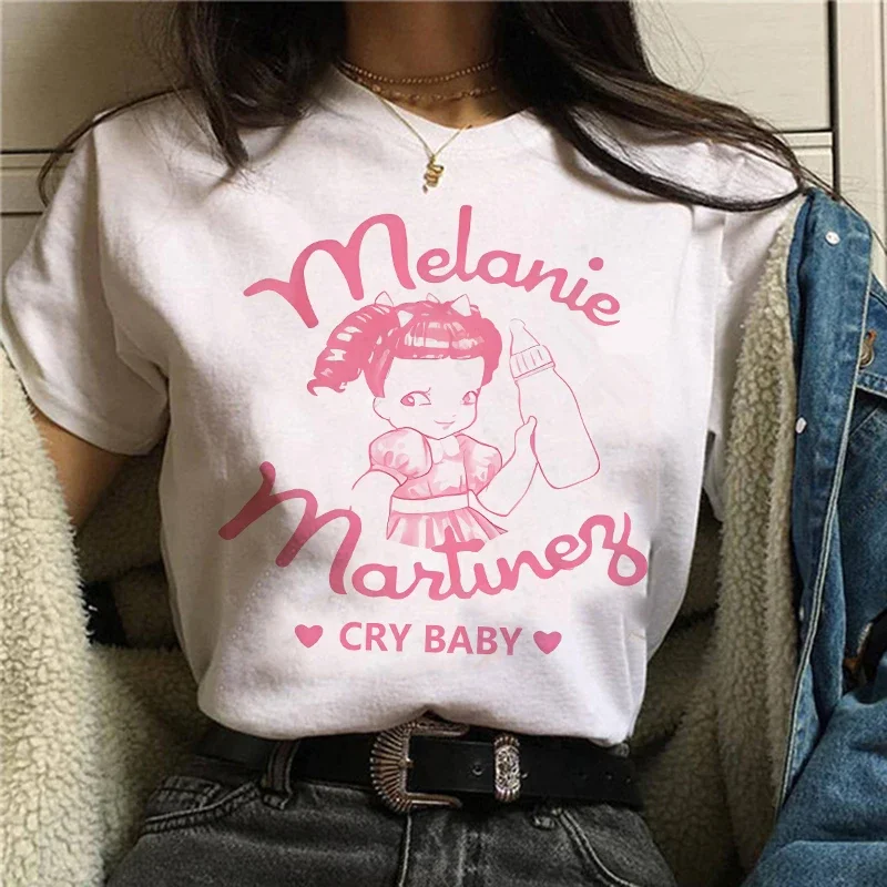 T-shirt Manga japonais pour femme, T-shirt femme, Vêtements comiques, Manga drôle, Melanie, Martinez, Années 90, Y2K