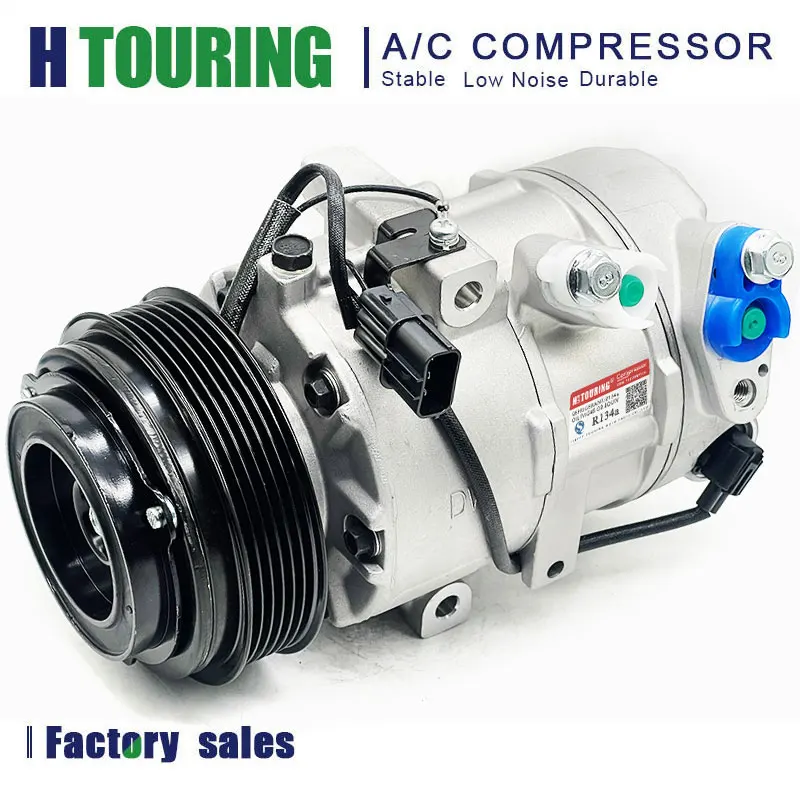 Car Air Conditioning AC Compressor w/ Clutch For KIA Soul SELTOS / HYUNDAI VELOSTER DVE14N 97701-K0200 97701K0200DR 97701K0200