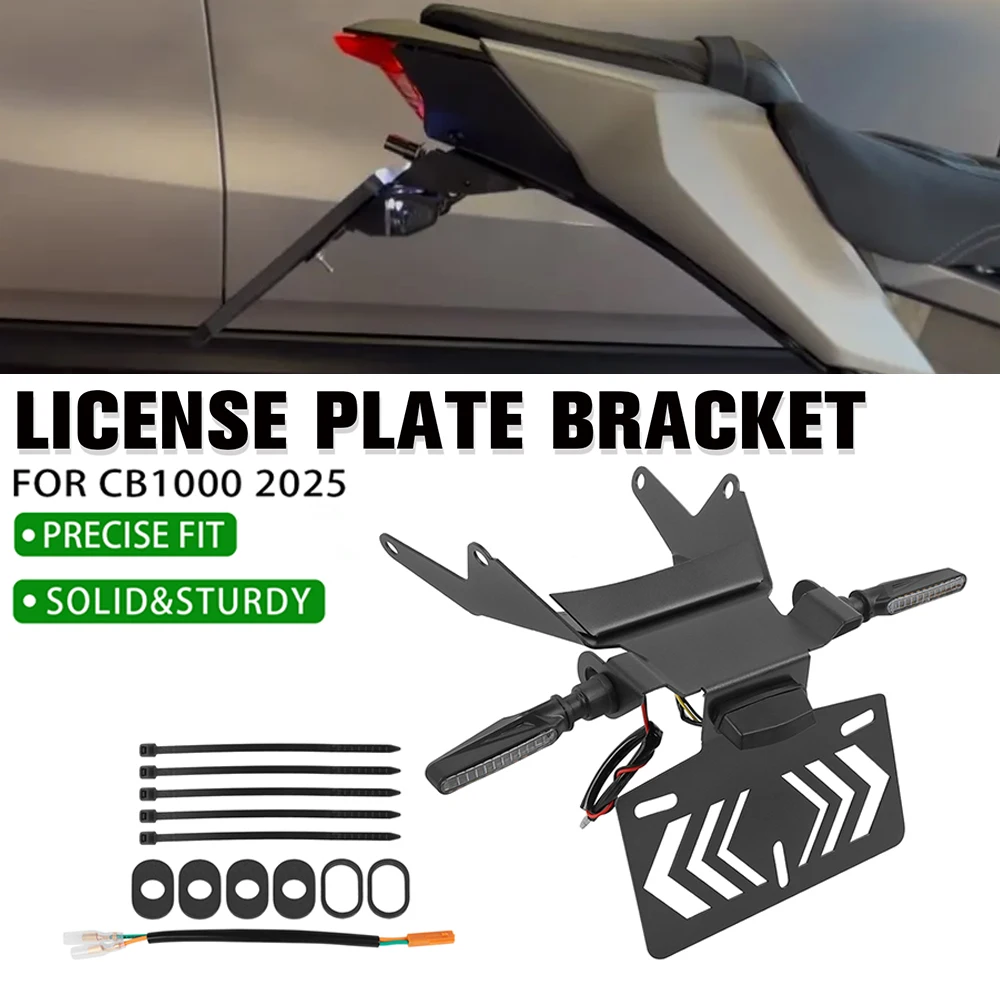 

CB1000 Motorcycle License Plate Holder Frame Rear Tail Tidy Fender Eliminator Bracket With LED For Honda CB 1000 Hornet SP 2025