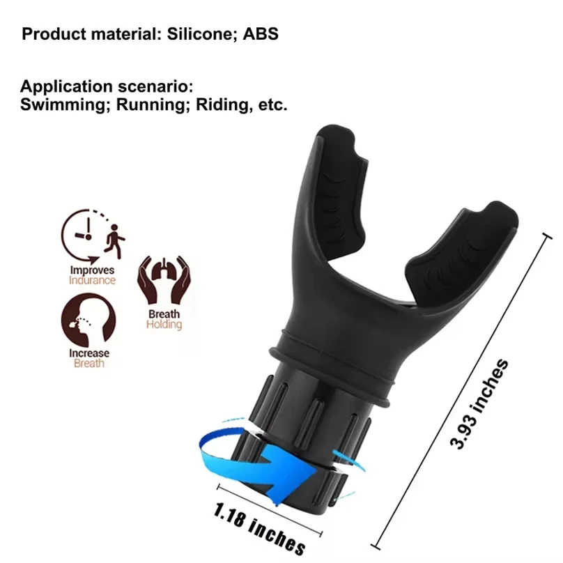 Adjustable Breathing Trainer Durable Lung Fitness Exerciser Deep Breath Training Device Increase Lung Capacity Dropshipping