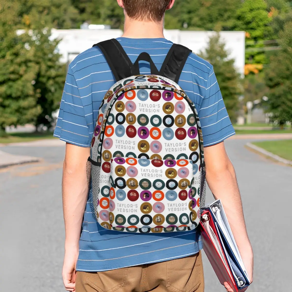 Taylors Version Eras Tour Albums Backpack Student BookBag Men Women School Bag Laptop Shoulder Bags