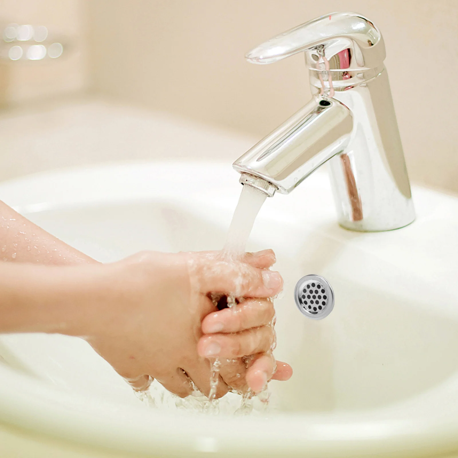 

20pcs Sink Overflow Ring Stainless Steel Ceramic Basin Supplies For Bathroom Kitchen Drain Cover Wash Basin Accessory