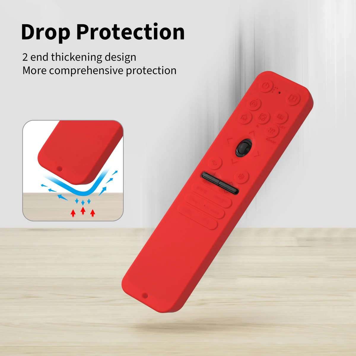 All-Around Button Wrap Series, compatible with LG MR25GA and AB760 series remote control covers.