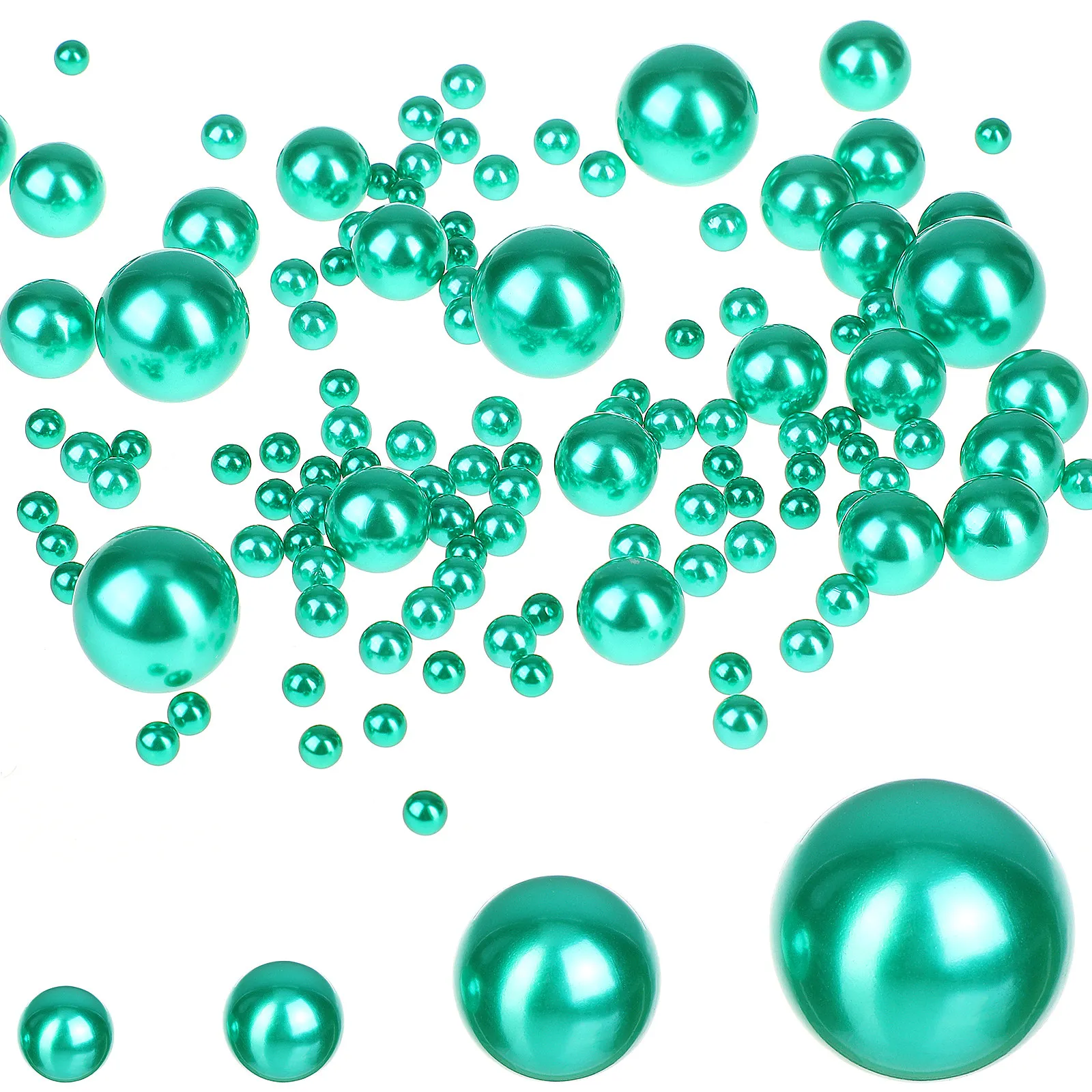 

125Pcs Floating Fake Pearls for Vases ABS Plastic Vase Filler Beads Wedding Home Decor Bridal Shower Shower Graduation