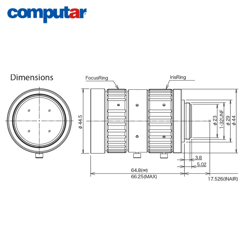 Computar F1628-MPT 45MP 1.4