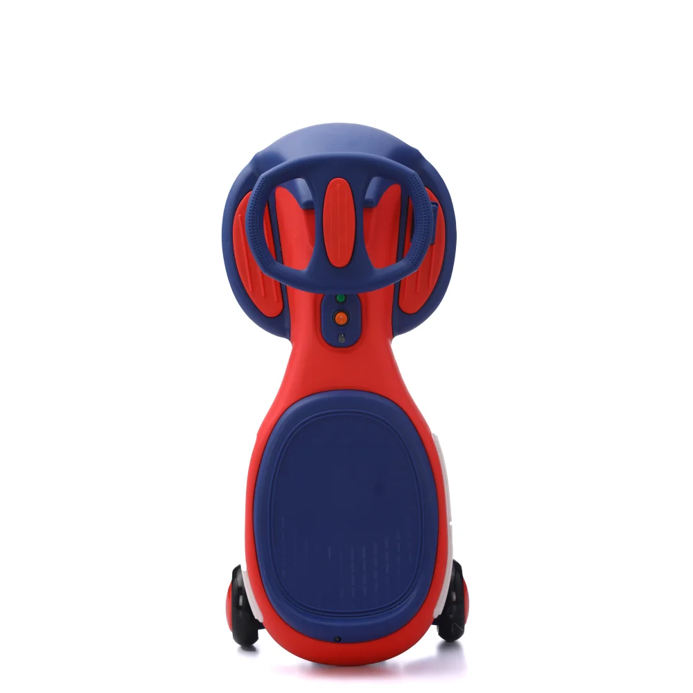 Auto oscillante elettrica illuminata con pedale, batteria ricaricabile, auto oscillante 2 in 1, giocattolo da corsa a 2 motori, ruote lampeggianti