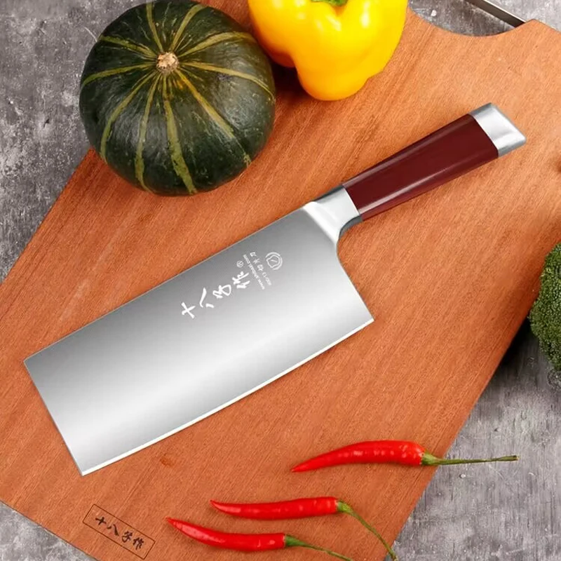 Shibazi Stainless Steel Chinese Cleaver Kitchen Knife Chef Nikiri Knives Fish Meat Vegetables Cutlery Cooking Slicing Tools