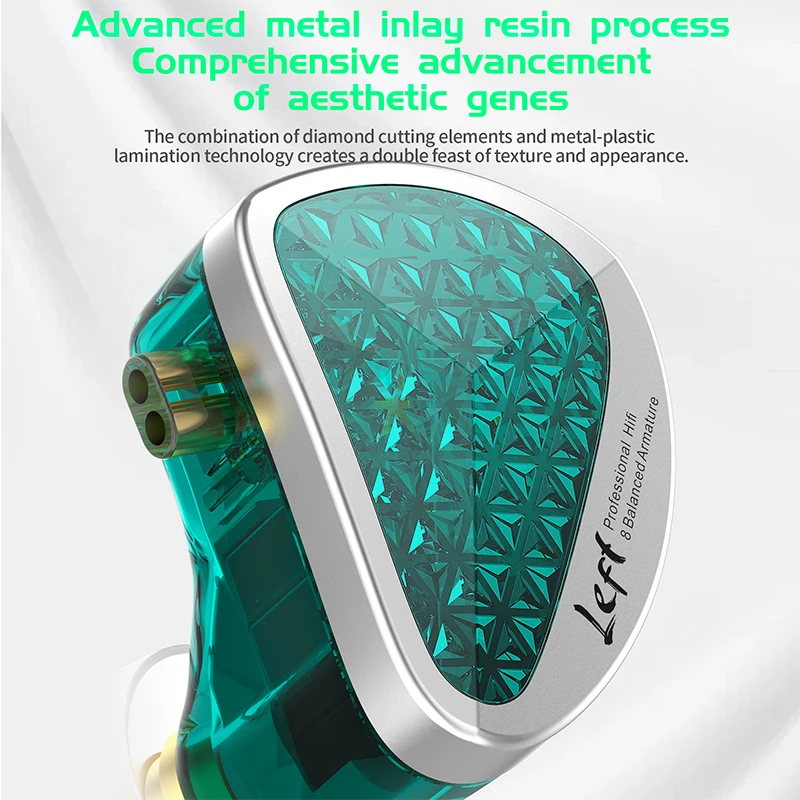 KZ AS16 PRO 8BA In-Ear Monitor Earphone, 8 Balanced Armature Drivers HiFi IEM, Compatible With EDXPRO ZS10PRO ZSX AS12PRO