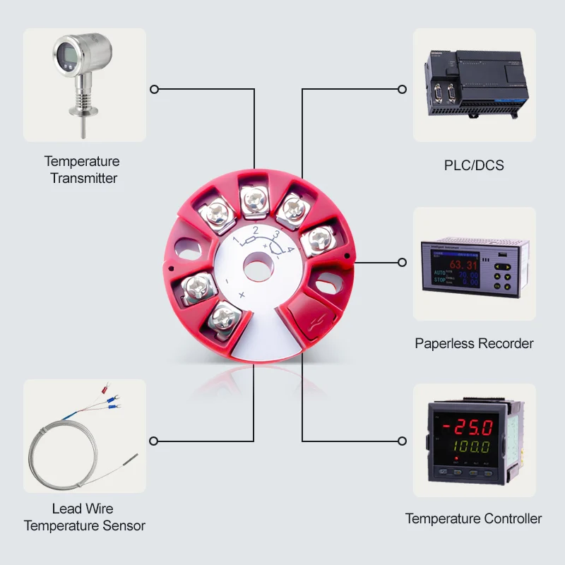 Модуль передатчика температуры PT100 Интегрированный модуль передатчика RS485 с интеллектуальным индексом K SBWZ