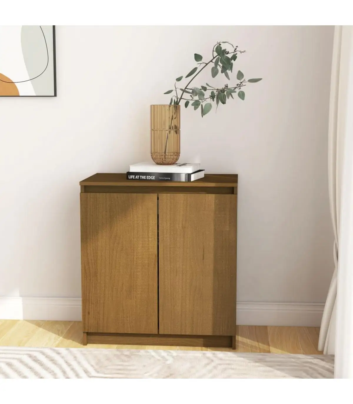 60x36x65 cm solid wood mango brown honey sideboards