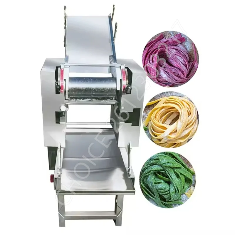 

Adjustable Thickness Fresh Noodle Pasta Maker Machine Stainless Steel Spaghetti Dough Press Sheeter Roller Kneading Pasta Maker