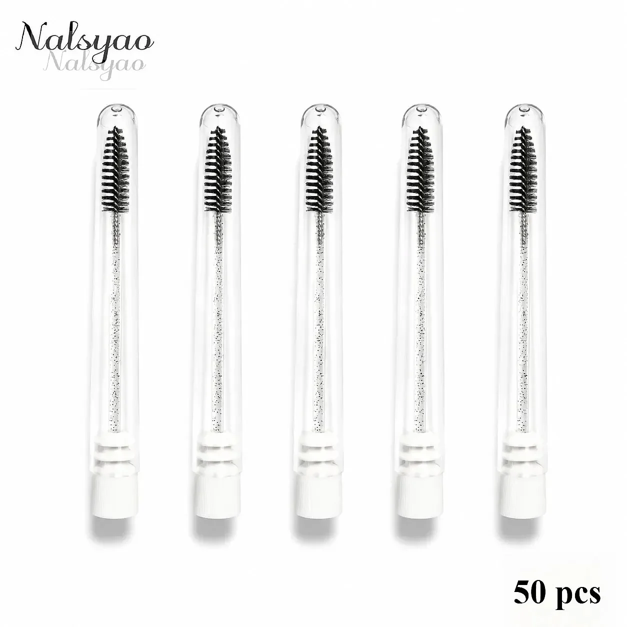 20-100pcs Replaceable Dust-Proof Eyebrow Brush Applicator Eye Lashes Wand Mascara Tube Reusable Makeup Tools