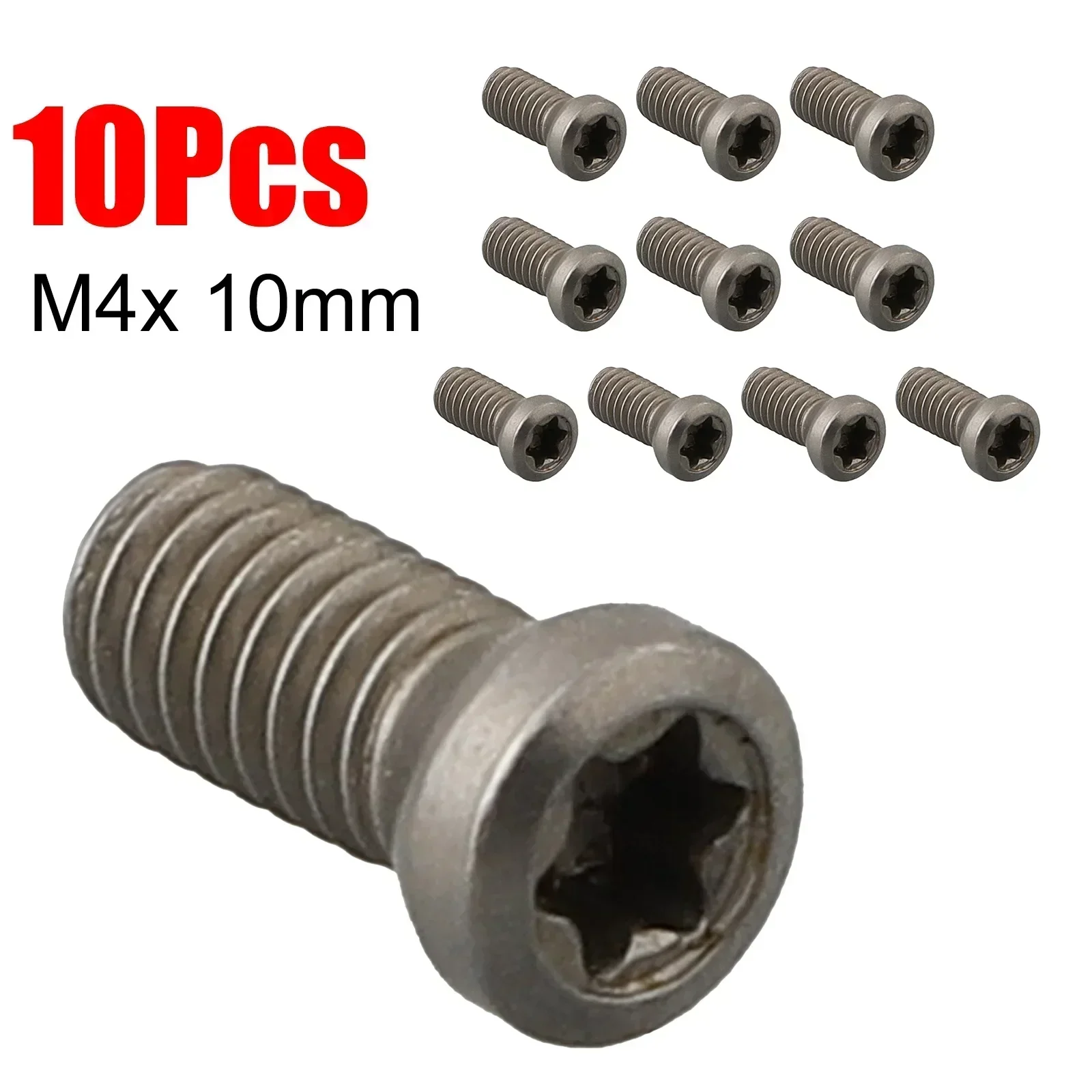 10 Stück M2,5 7 mm 6 mm M3,5 10 mm 12 mm M4 10 mm CNC-Einsatz Torx-Schraube Maschinenschrauben zum Ersetzen von Hartmetalleinsätzen CNC-Drehwerkzeug
