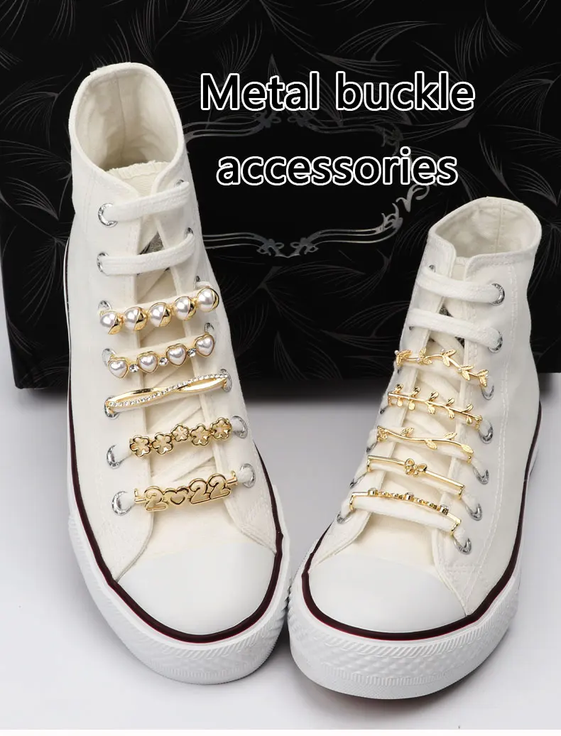 Schnürsenkel Dekoration Schnürsenkel Schnalle Perle Schuhe Charm Zubehör Elegante Vintage Luxus Glänzende Strass Frauen Turnschuhe 1pc – Detail 1