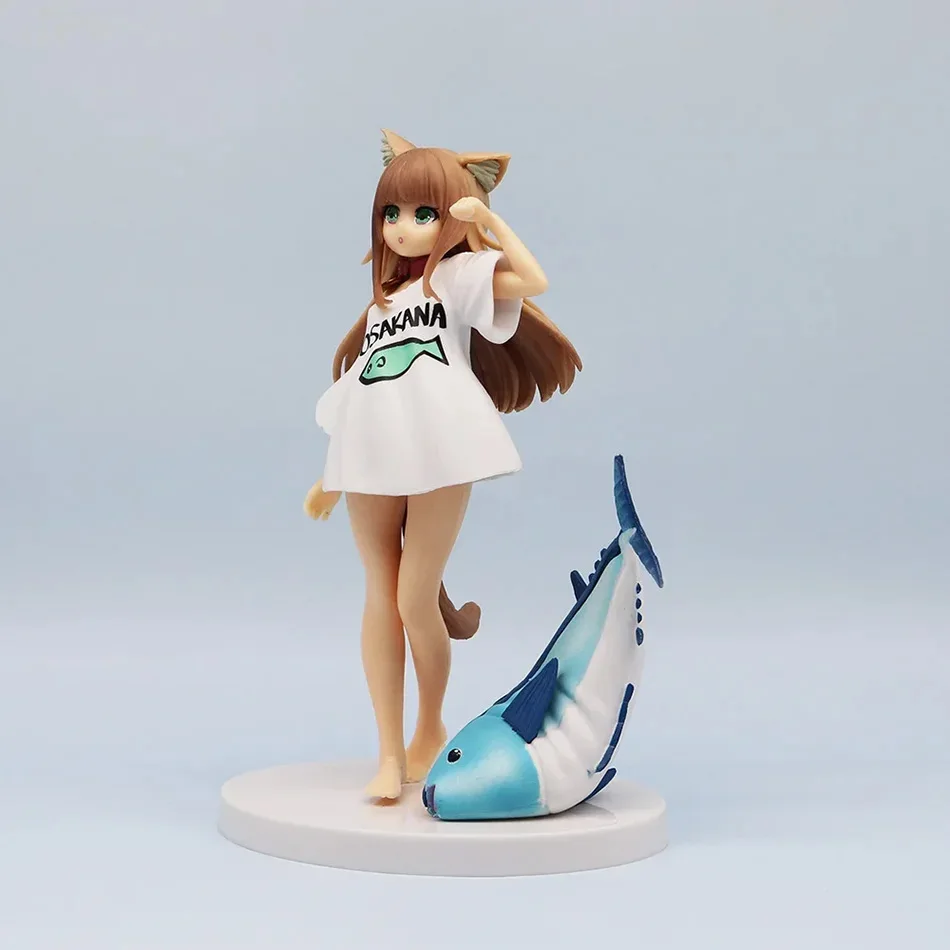 Figurka Anime Kawaii Cat Girl Kinako, Model Kreskówkowej Dziewczyny, Statuetka Kolekcjonerska, Dekoracja na Biurko, Ozdoba, Zabawka, Prezent