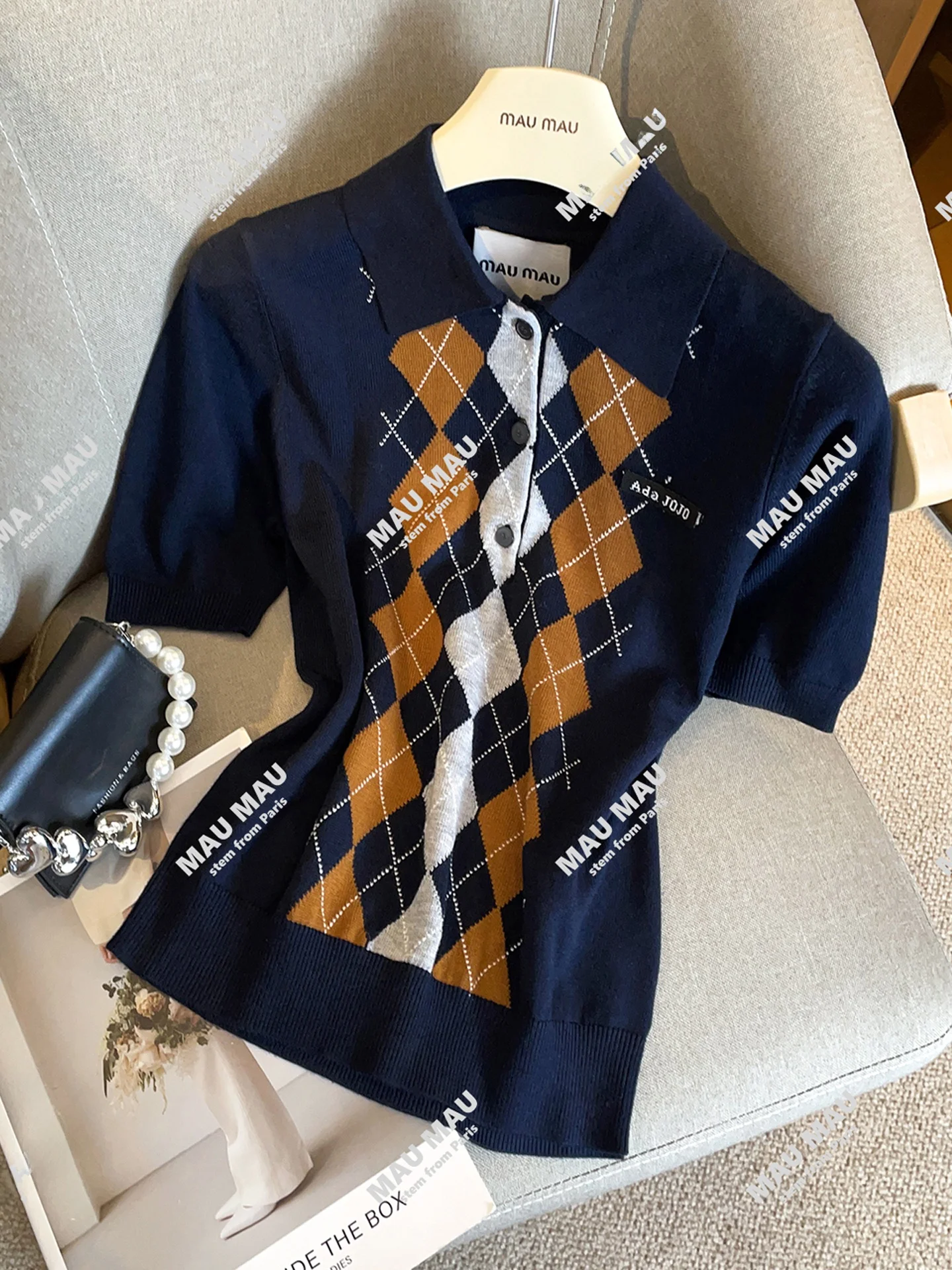 

Высококачественная женская трикотажная футболка Ne Autumn College Sle Diamond id Commute Simple Regular Fit ort Sve Top