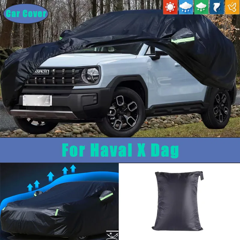 

For Haval X Dag Car Full Outer Covers Outdoor Waterproof Dustproof Sun Rain Snow Protection Exterior Car Accessories