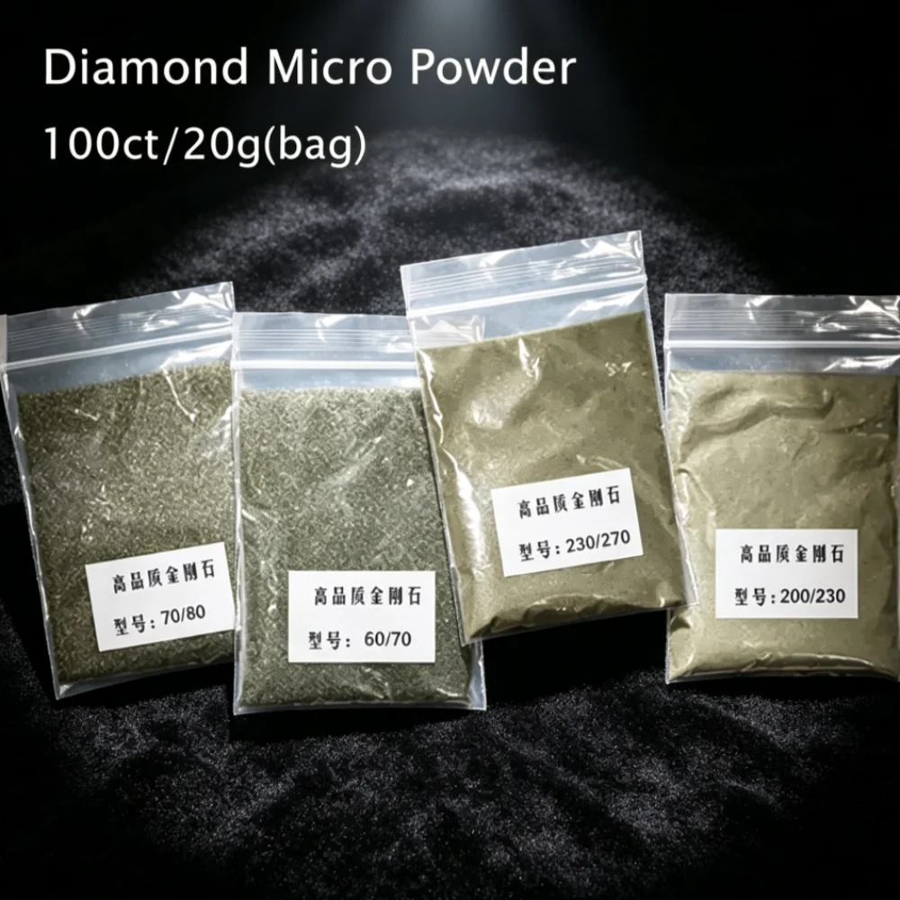20g/bag Diamond Micro Powder for Metal Mold Coarse Abrasive Grinding Polishing Grit60~400 Diamond Tools Raw Material