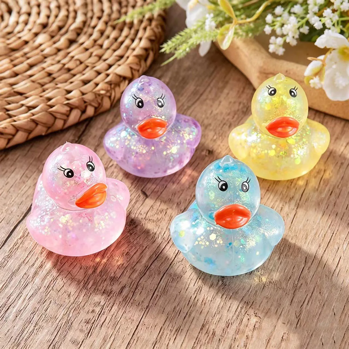 Soft Squishy Cute Animal Maltose Aurora Duck Squeeze gift Stress Relief Decompression stress ball Stretch Creative  gifts