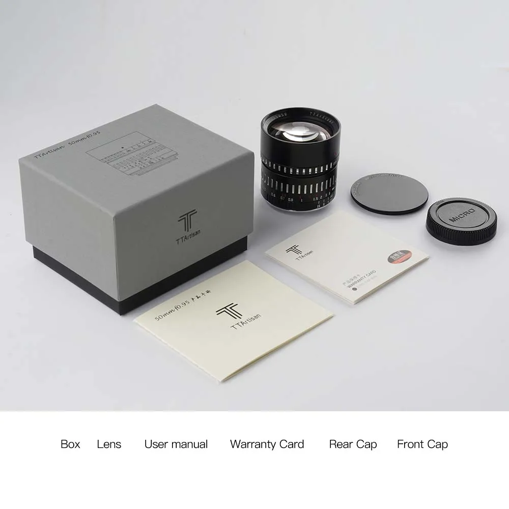 TTArtisan 50mm F0.95 APS-C lente de retrato de gran apertura para Sony A7RIII Canon R5 Nikon ZFC Fujifilm XT-100 M43 Sigma L Mount