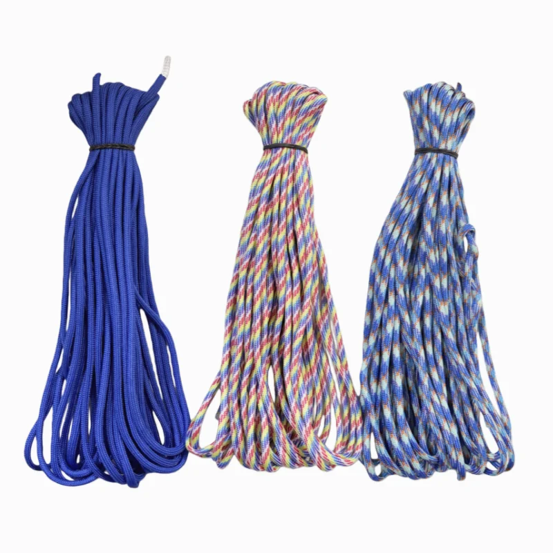 قطر 4 مم، طول 10 أمتار، حبل مظلة تسعة أساسي، مظلة معززة، سوار للتخييم في الهواء الطلق، حبل منسوج ذاتي الصنع #5