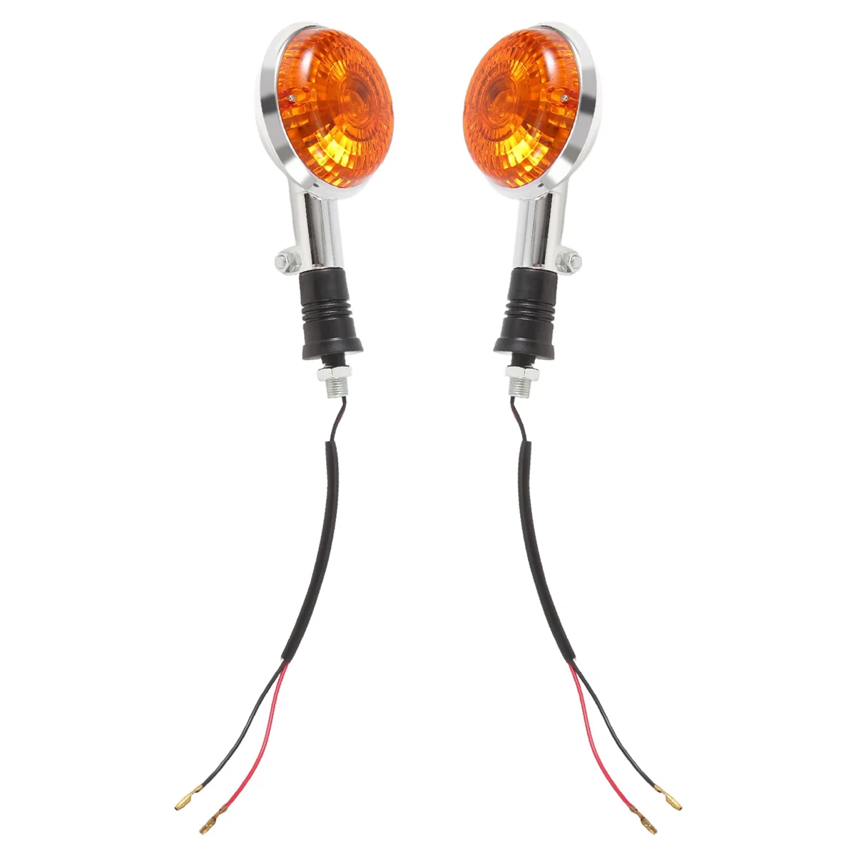 Янтарные круглые указатели поворота для мотоцикла, мигалка, индикаторная линза для Yamaha Road Star Virago V Star 85-99, 2 шт.