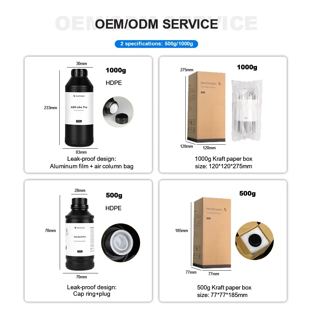 

2025 hot sale Hi-Speed Standard Resin Fast Printing 405nm Fast UV Curing Upgraded Standard 3D Printer Resin for 3D Printer 8k 12