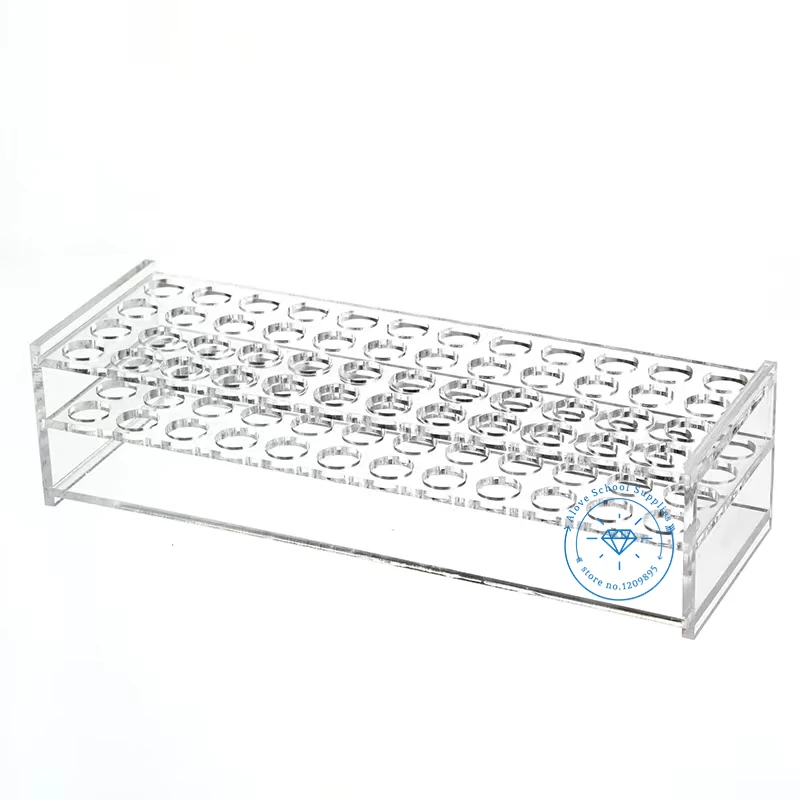 1Pcs Clear Organic Glass 0.2ml To 15ml Centrifuge Tube Rack PMMA Tubing Holder for School Lab