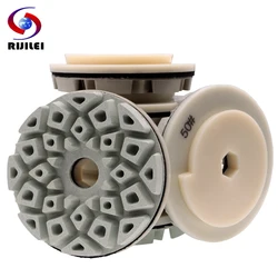 7 PCS 5 Inch Snail Lock Diamond Edge Polishing Pad 125 mm Grinding Wheel For Granite Concrete Marble Automatic Machine