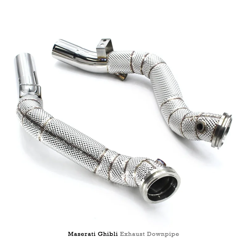 Head Section High flow Pipes Exhaust Pipes branch downpipe Exhaust Pipe with catalyst for Maserati Ghibli 3.0T 2014-2016