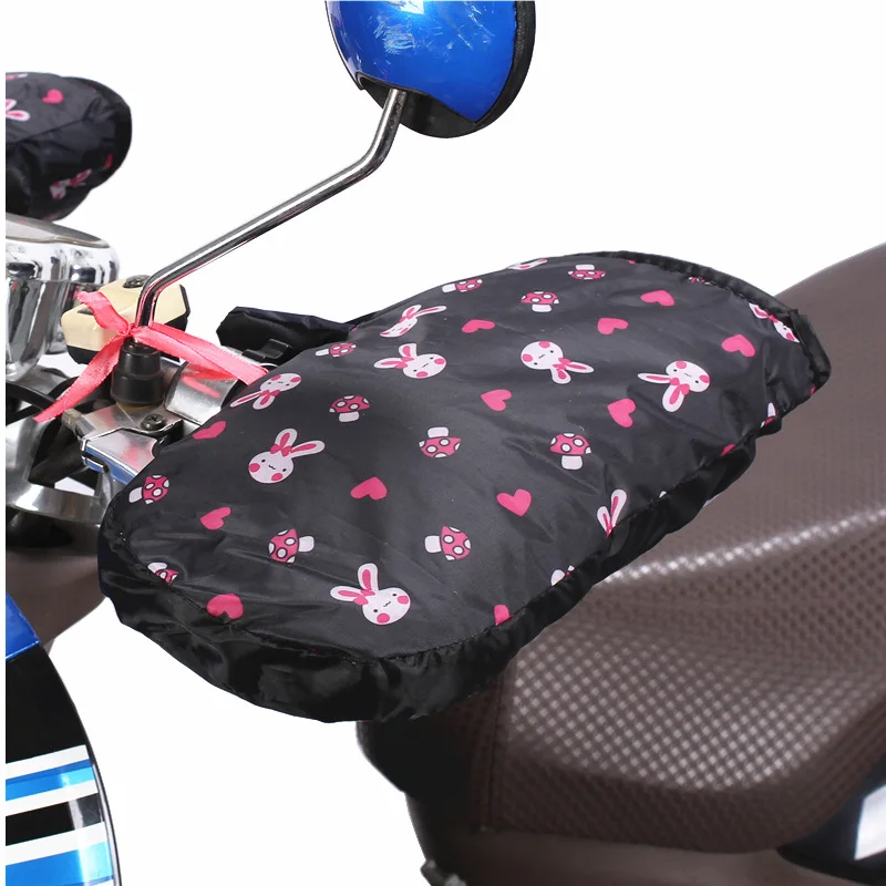 Zimowe rękawice motocyklowe, ocieplane, wiatroodporne, wodoodporne, do jazdy na rowerze elektrycznym, rozmiar uniwersalny, z polarową wyściółką, 1 para