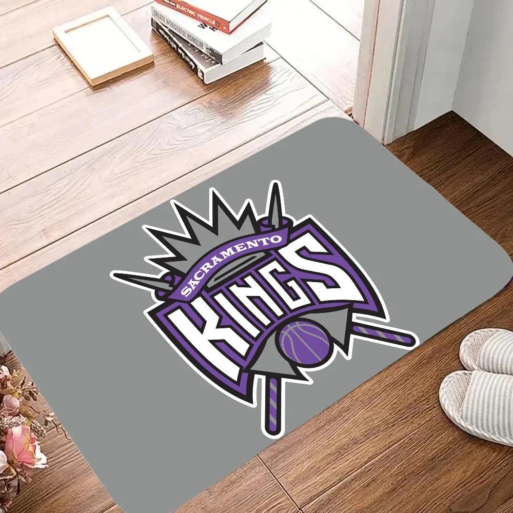 Sacramento Kings Logo Entrance Door Mats Rugs Bath Mat Kitchen Carpet Home Decor Accessories Carpets Rug Modern Home Decoration