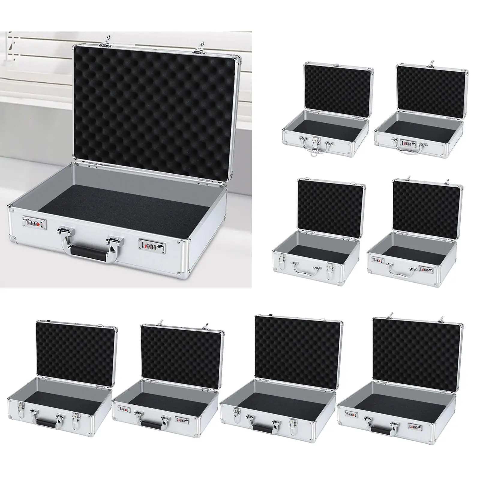 카메라 기어 운송 테스트 장비용 알루미늄 하드 운반 케이스