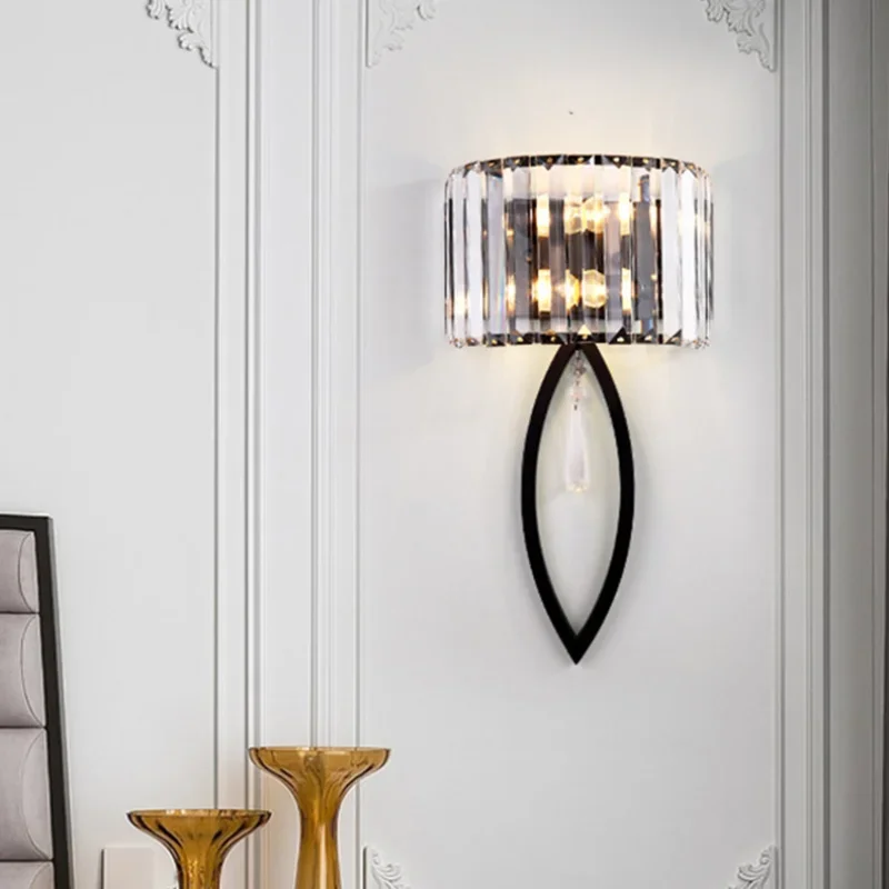 현대 LED 벽 램프 거실 조명 홈 장식 조명 실내 골드 벽 조명 침실 램프 코너 벽 Sconce 레스토랑