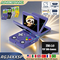 ANBERNIC RG34XXSP Flip Handheld Game Consoles 3.4 Inch IPS Screen Linux System 3300mAh WIFI Video Game Consoles 256G PSP  34XXSP