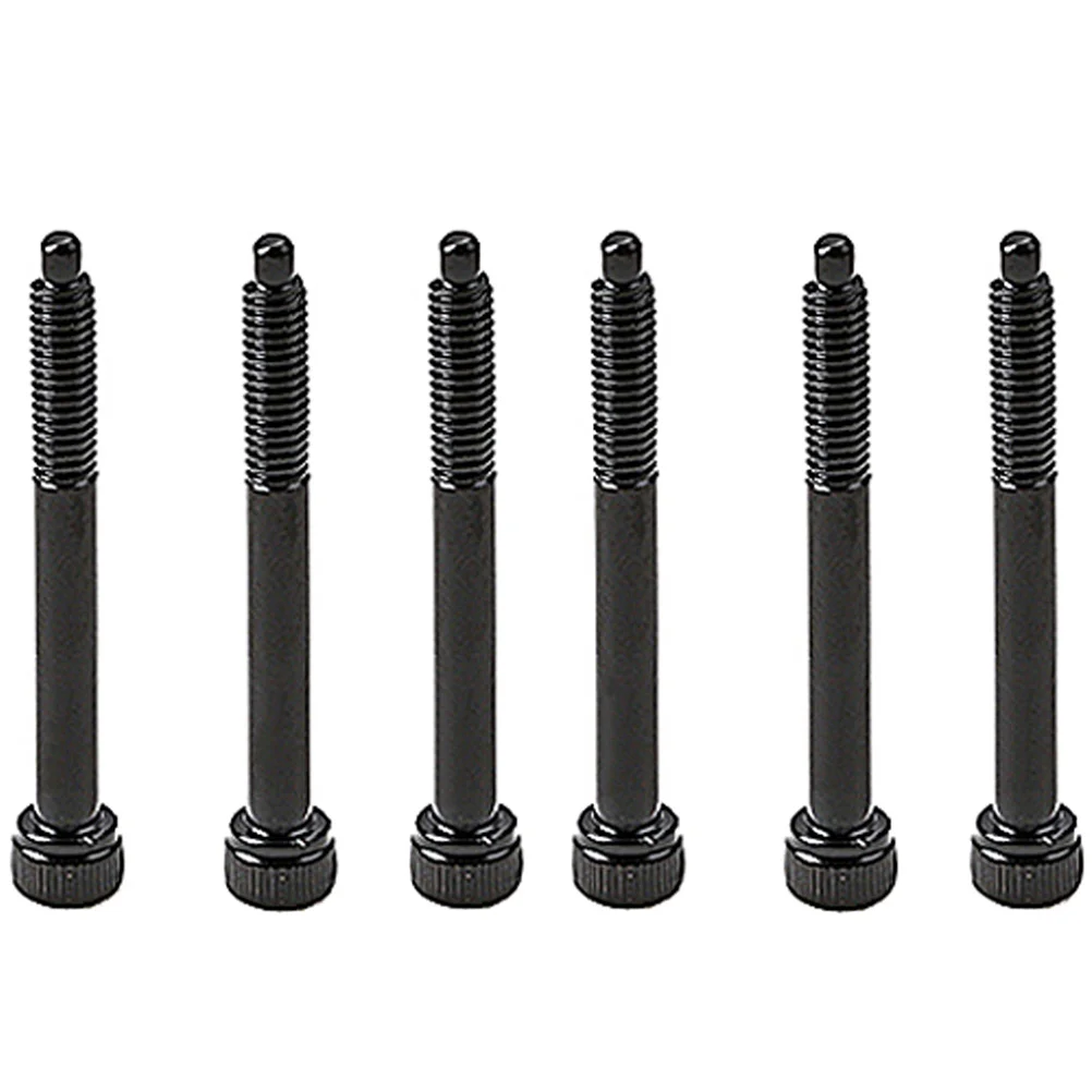 

6 Pcs Guitar Bridge Saddle Electric Screw Screws Guitars Accessories Parts Replacement Metal Tremolo Roller Saddles