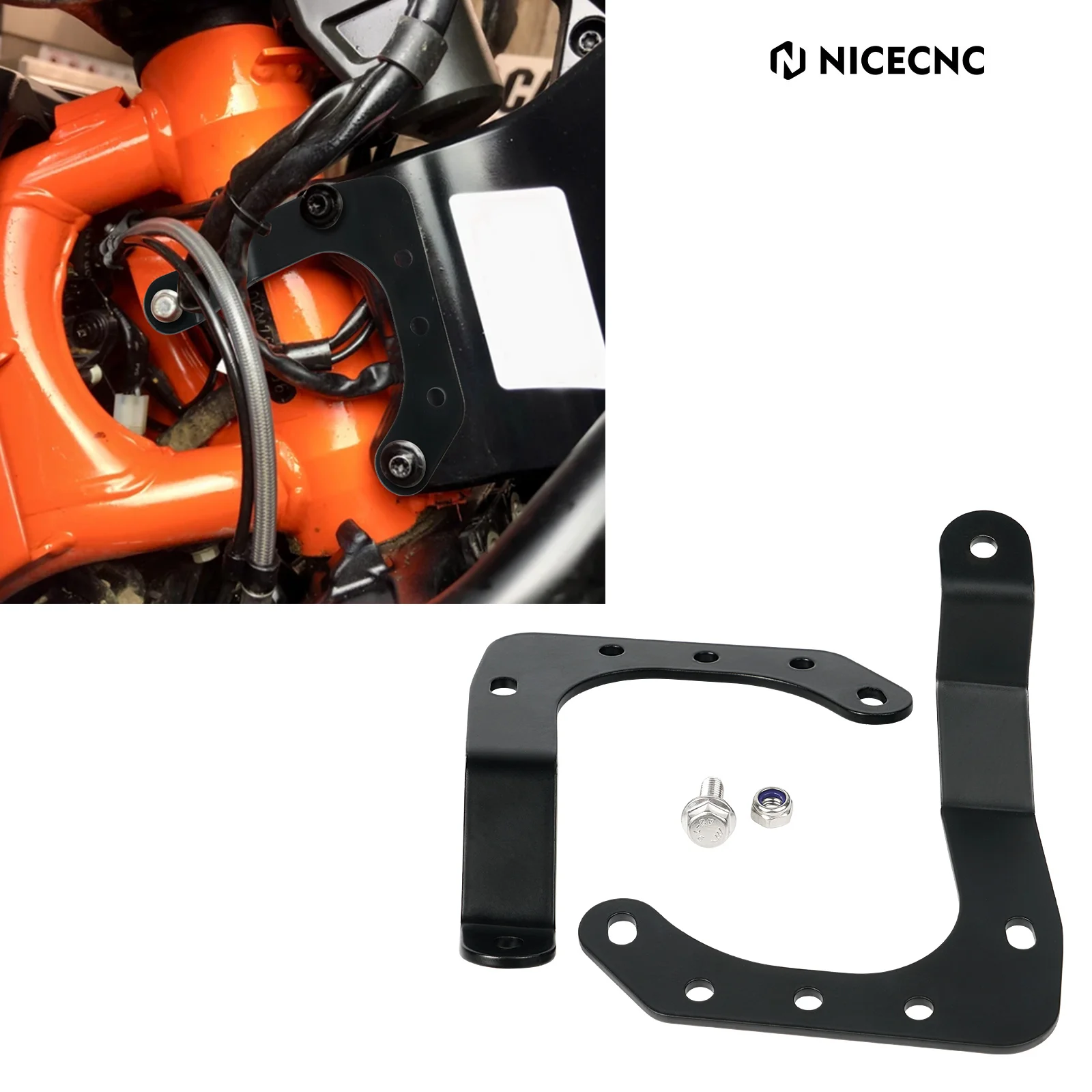 NICECNC Neck Brace For KTM 790 890 Adventure 2018-2022 Strong Protective  Headlight Reinforcement Bracket Motorcycle Accessories