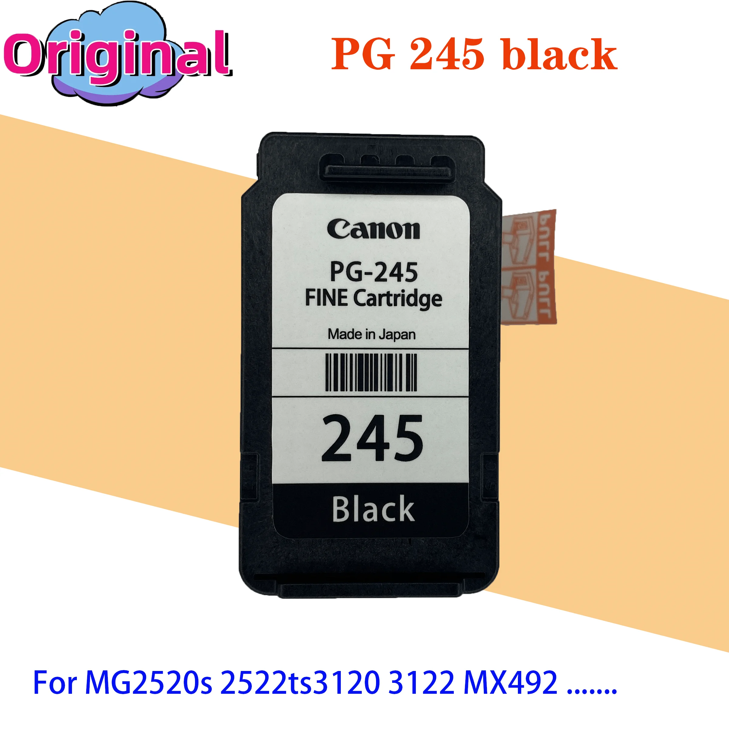 Original Ink Cartridges 245 246 Compatible for Canon PG243 CL244 PG-245XL CL-246XL for Pixma MX490 MX492 TS3122 MG2522 TR4522 T