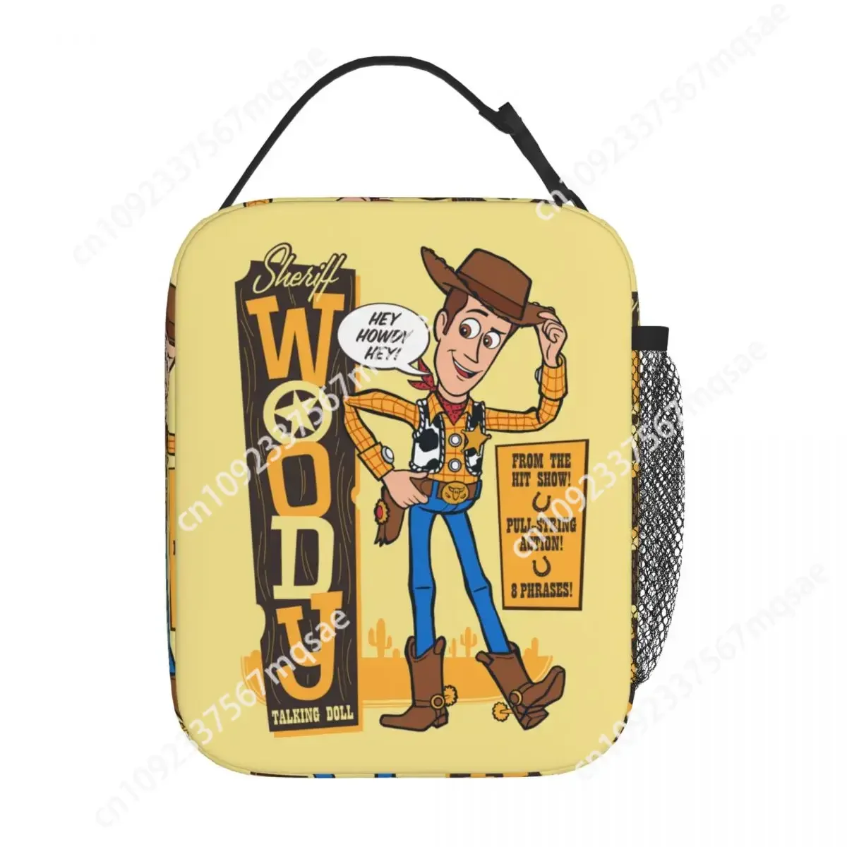 

Toy Story Vintage Sheriff Woody Doll Insulated Lunch Bags Leakproof Lunch Container Thermal Bag Tote School Travel MenCustom