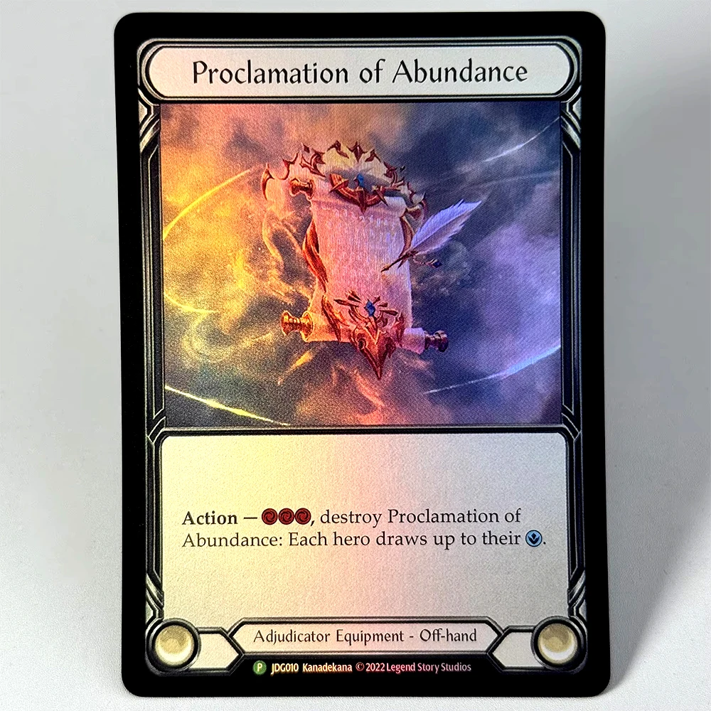 Flesh and Blood FOIL Proxy Cards FAB Tome of Fyendal Crown of Providence Vambrace of Determination Shiyana, Diamond Gemini