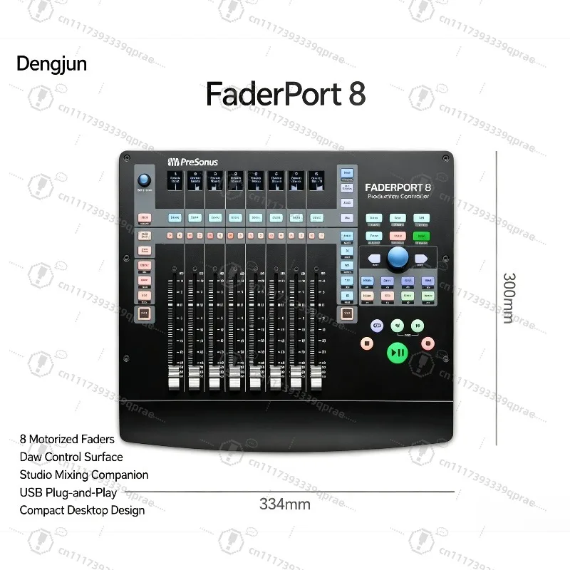 8 Channel Motorized Fader USB DAW MIDI Controller Studio Audio Mixing Control Surface for Music Production Recording
